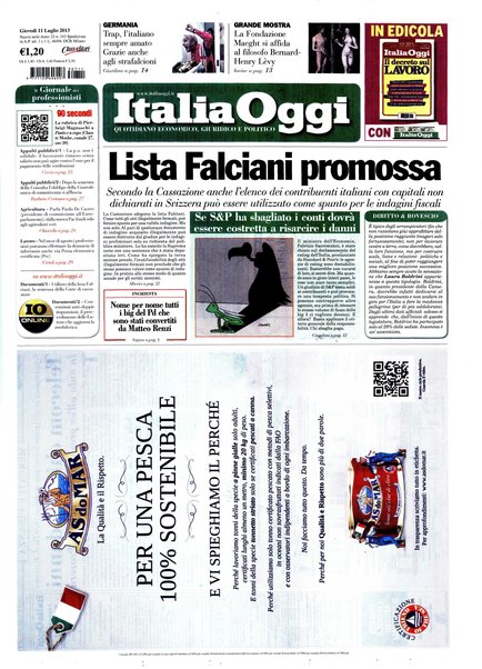 Italia oggi : quotidiano di economia finanza e politica